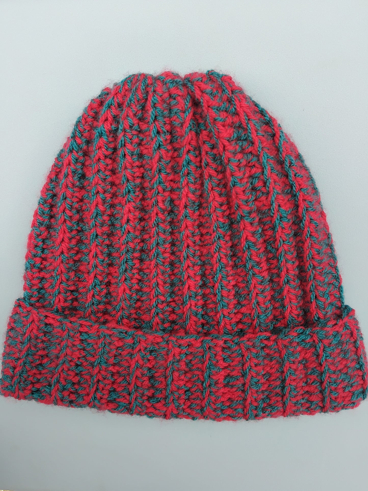 Crochet multi-coloured beanie