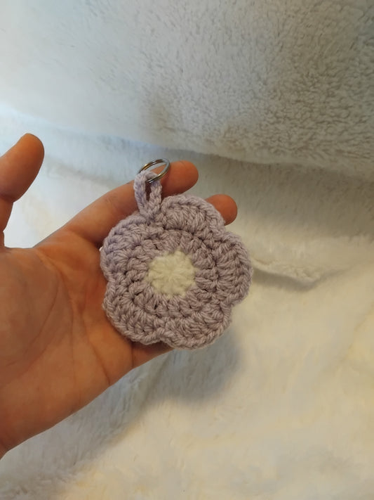 Lilac flower keyring