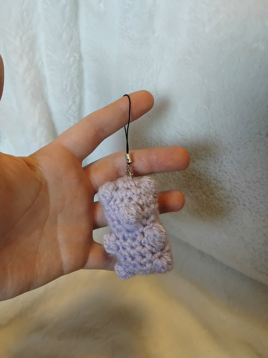 Lilac crochet gummy bear