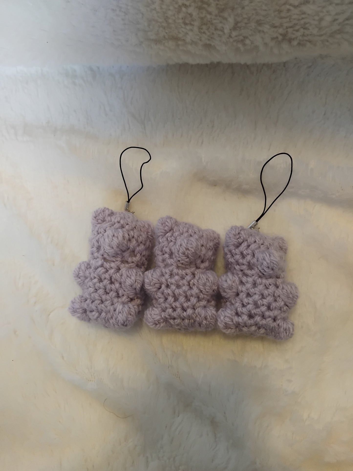 Lilac crochet gummy bear