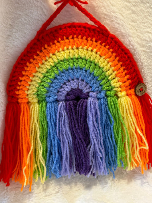 crochet pride wall decoration