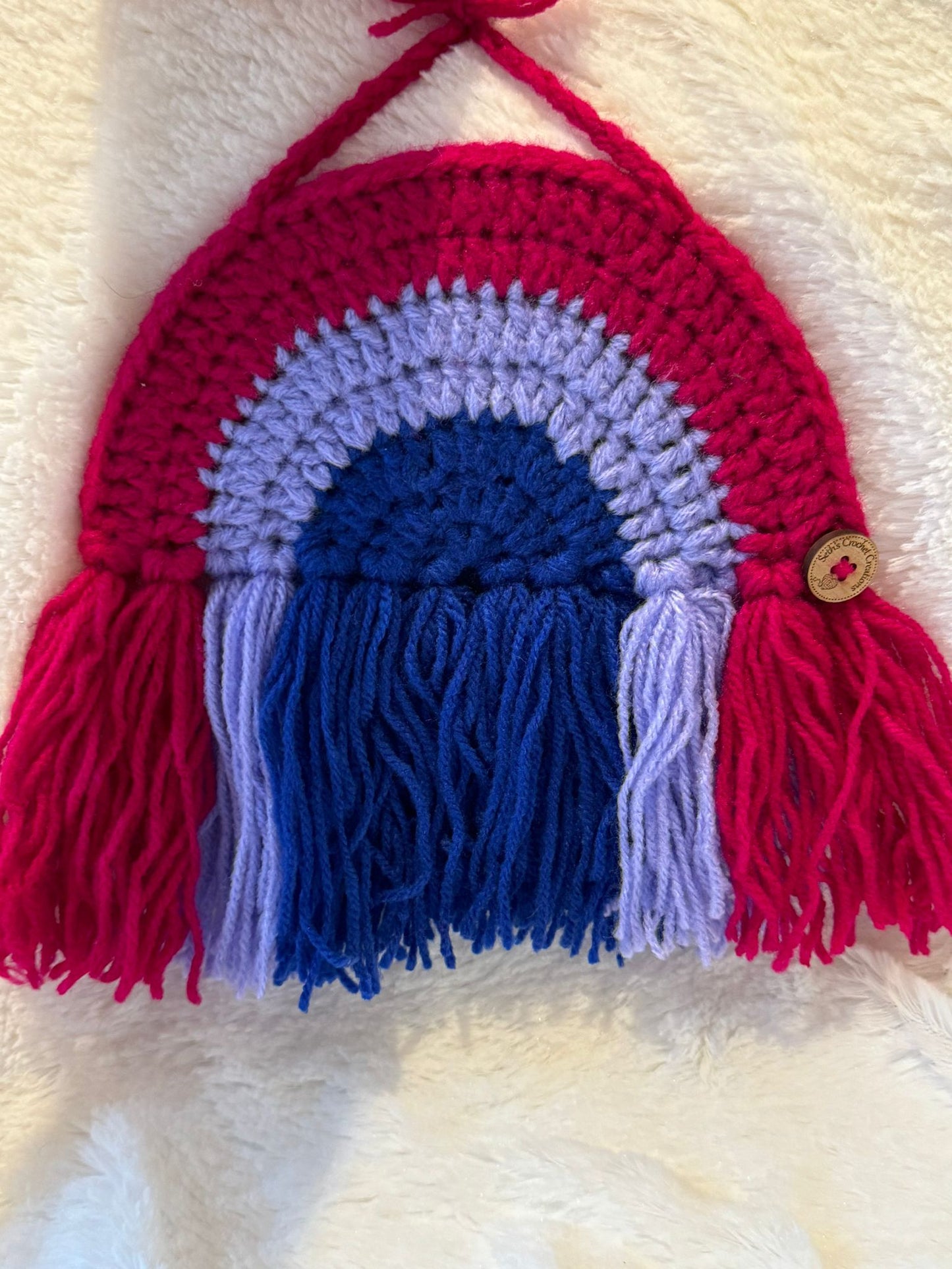 crochet pride wall decoration