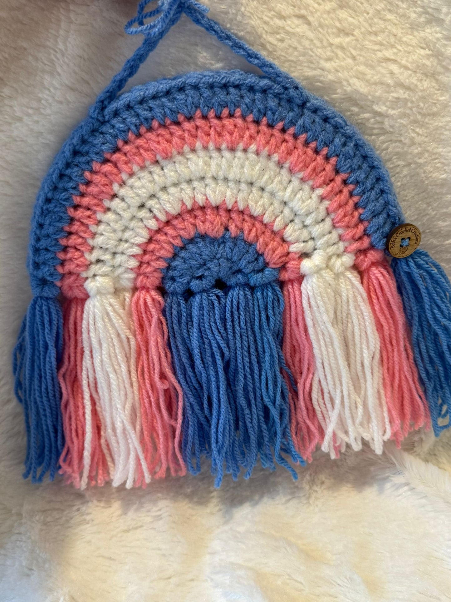 crochet pride wall decoration